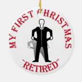 Mijn eerste Kerstmis is in ruste Keramisch Ornament (Achterkant)