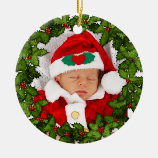 Mijn eerste Kerstmis Keramisch Ornament (Voorkant)