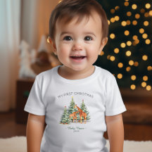 Mijn eerste Kerstmis Naam Jaar Schattigee Giraffe