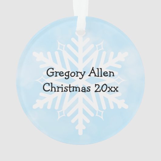 Mijn eerste Kerstmis Nieuwe Baby Keepomwille Ornament (achterkant)