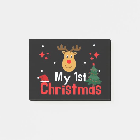 Mijn eerste Kerstmis Post-it® Notes (Voorkant)