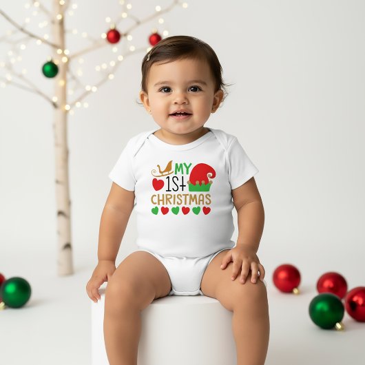 Mijn eerste kerstmis romper