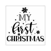 Mijn eerste Kerstmis Rubberstempel (Afrduk)