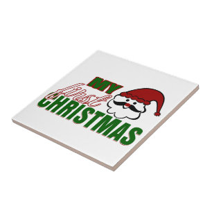 Mijn eerste Kerstmis Tegeltje