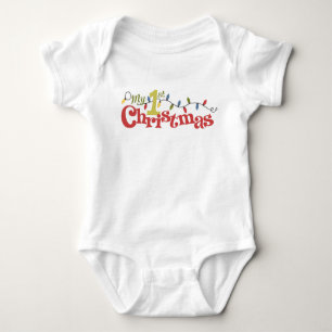 Mijn eerste kerstpak Baby Bodysuit