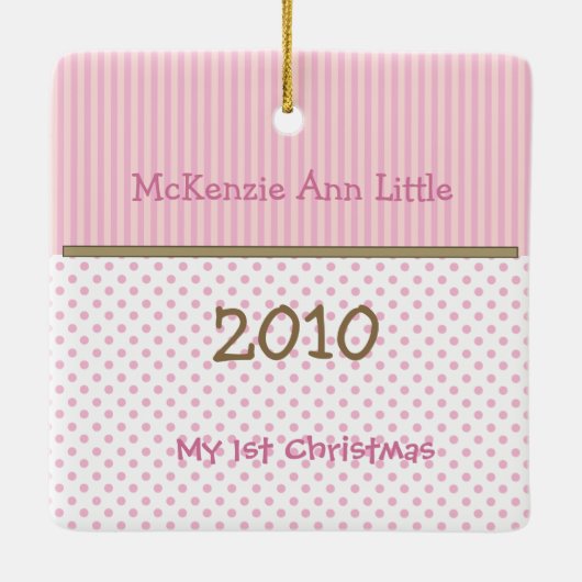 Mijn eerste kersttiny T-shirt Foto Ornament (Achterkant)