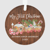 Mijn eerste kerstvakantiebrood Baby Ornament (achterkant)