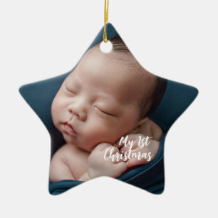 Mijn eerste kerstversiering keramisch ornament