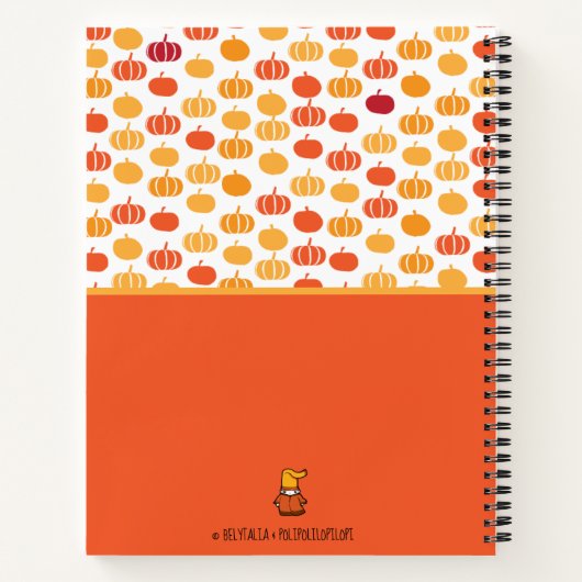 Mijn eerste koekjesboek pompoenpatroon Kinder Reci Notitieboek (Achterkant)