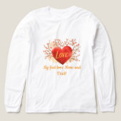 Mijn eerste liefde: papa en mama | Heart Design T- Tri-Blend Shirt (Voorkant)