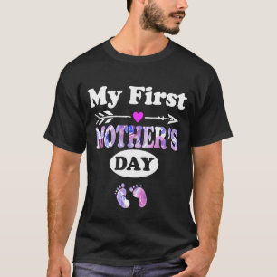 Mijn eerste Moederdag 2022 eerste keer dat mama zw T-shirt