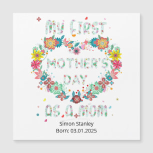 Mijn eerste Moederdag als een mama hartvormige blo