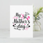 Mijn eerste Moederdag als mama 2 Save The Date (Staand voorkant)