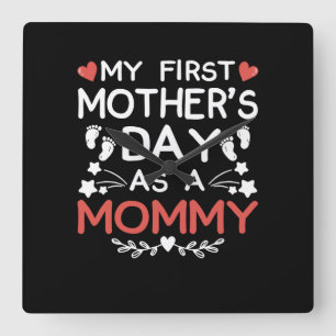 Mijn eerste Moederdag als mama Vierkante Klok
