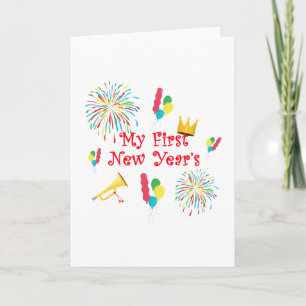 Mijn Eerste Nieuwjaar Feestdagen Kaart