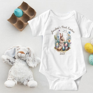 Mijn eerste paasbunny Cute Gift Personilzesd Rabbi Romper