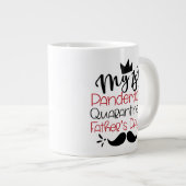 Mijn eerste pandemische Quarantine Vaderdag Extra Grote Beker (Voorkant rechts)