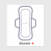 Mijn eerste periode Leuke Girly Cartoon Menstruati Sticker (Vel)