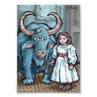 Mijn eerste Pet #1 - Surreal Odd Gothic Foto Afdruk