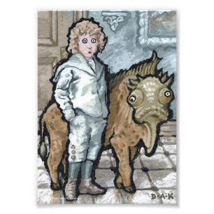 Mijn eerste Pet #4 - Surreal Odd Gothic Foto Afdruk