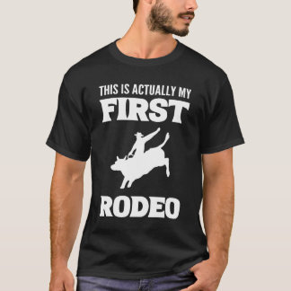 Mijn eerste Rodeo Horse Wrangler cadeau vriend T-shirt