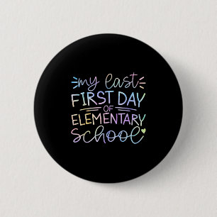 Mijn eerste schooldag terug naar zo ronde button 5,7 cm