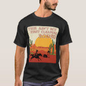 Mijn eerste schoonmaakrodeo Engels Western T-shirt (Voorkant)