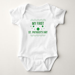 Mijn Eerste St. Patrick's Dag Mooie Groene Klave Romper