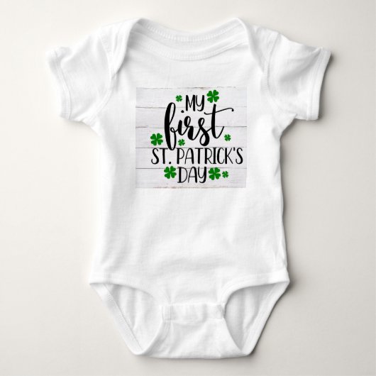 Mijn eerste St. Patricks Dag Romper (Voorkant)