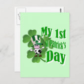 Mijn eerste St Patrick's day Briefkaart (Voorkant / Achterkant)