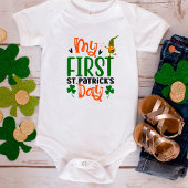 Mijn eerste St Patricks Day Gnome Romper