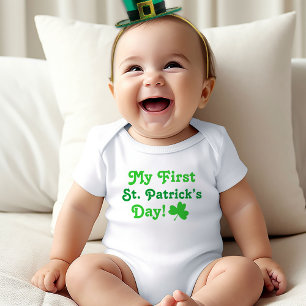 Mijn eerste St. Patrick's Day Green Shamrock Romper