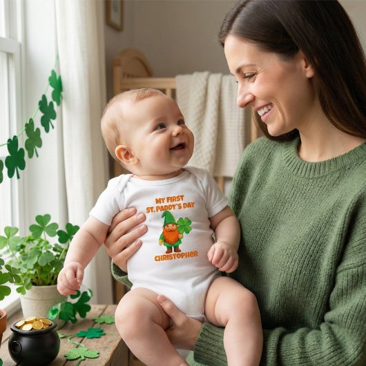 Mijn eerste St. Patrick's Day kabouter Romper