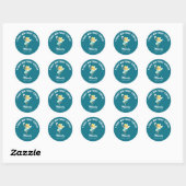 Mijn eerste tand fee naam datum ronde sticker (Vel)