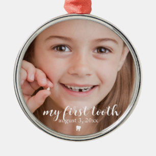 Mijn eerste tand Tandverlies Kind Keepsake Metalen Ornament