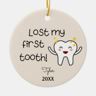 Mijn eerste tand-versiering verliezen keramisch ornament