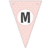 Mijn eerste tandfeestdecoratie Roze Bunting vlagge Vlaggetjes (Tweede vlag)