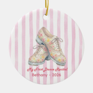 Mijn eerste taprepetitie Persoonlijke Kerstmis Keramisch Ornament