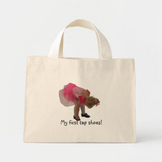 Mijn eerste tapschoenen. mini tote bag