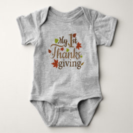 Mijn eerste Thanksgiving Baby Bodysuit