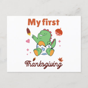 Mijn eerste Thanksgiving Briefkaart