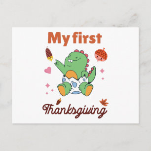 Mijn eerste Thanksgiving Briefkaart
