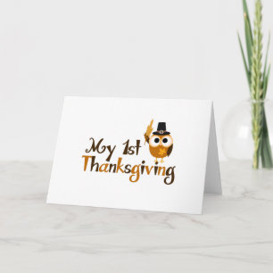 Mijn eerste Thanksgiving Feestdagen Kaart