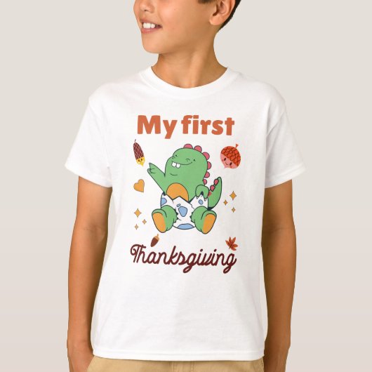 Mijn eerste Thanksgiving T-shirt (Voorkant)