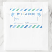 Mijn eerste Tooth Keepomwille Boy Rechthoekige Sticker (Tas)
