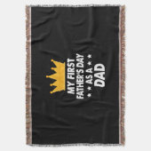 Mijn eerste Vaderdag als vader 2021 Deken (Voorkant Verticaal)