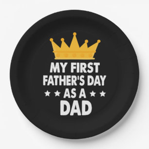 Mijn eerste Vaderdag als vader 2021 Papieren Bordje