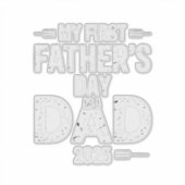 Mijn eerste Vaderdag als vader 2025 Sticker (Voorkant)