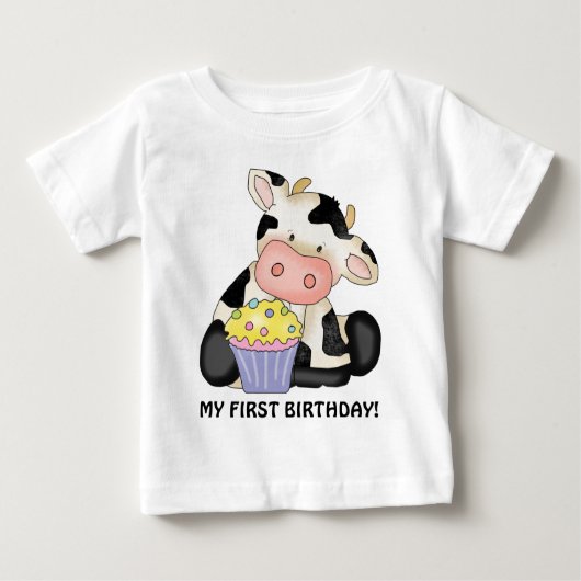 Mijn eerste vaderdag Cow T-shirt (Voorkant)