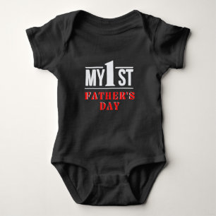 Mijn eerste Vaderdag, mijn eerste. Vaderdag Baby B Romper